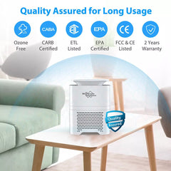 Room Air Purifier Cleaner HEPA Filter Remove Odor Dust Mold Home Allergies Smog