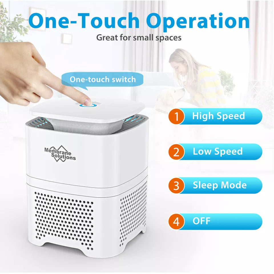 Room Air Purifier Cleaner HEPA Filter Remove Odor Dust Mold Home Allergies Smog